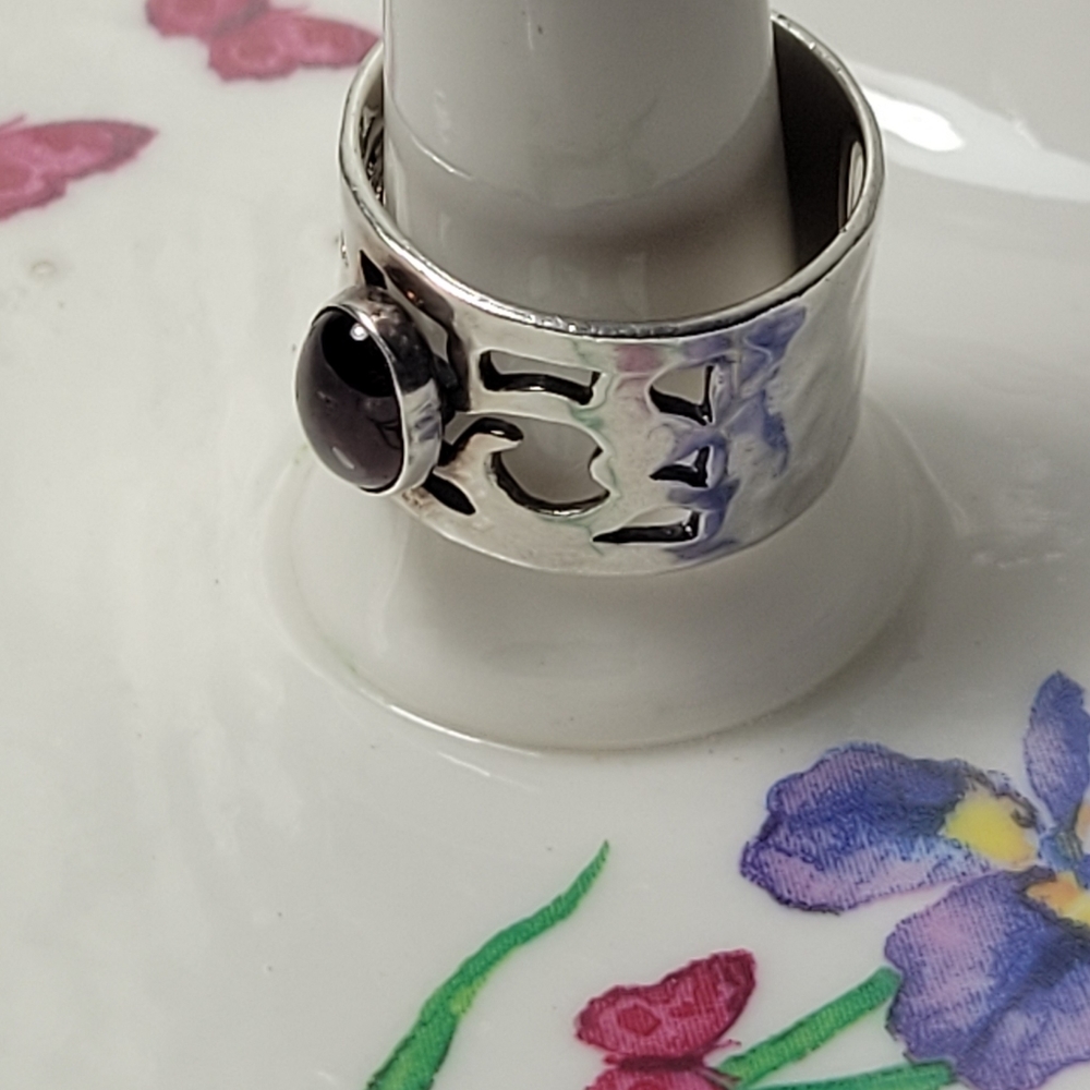 ❤ 925-SILVER. ISRAEL VINTAGE RING SIZE 5.5 - Picture 6 of 10